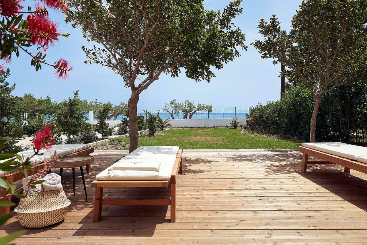 Beachfront Villa On Crete - Kirvas, Member Of Pelagaios Villas Koutsounari Exteriör bild